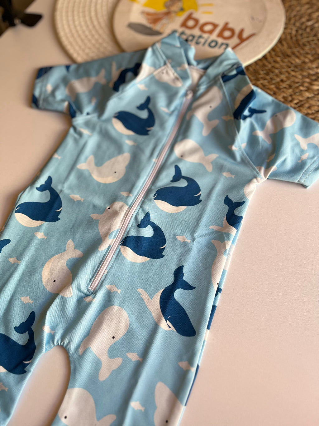 Swimsuit baby blue whale 🐳