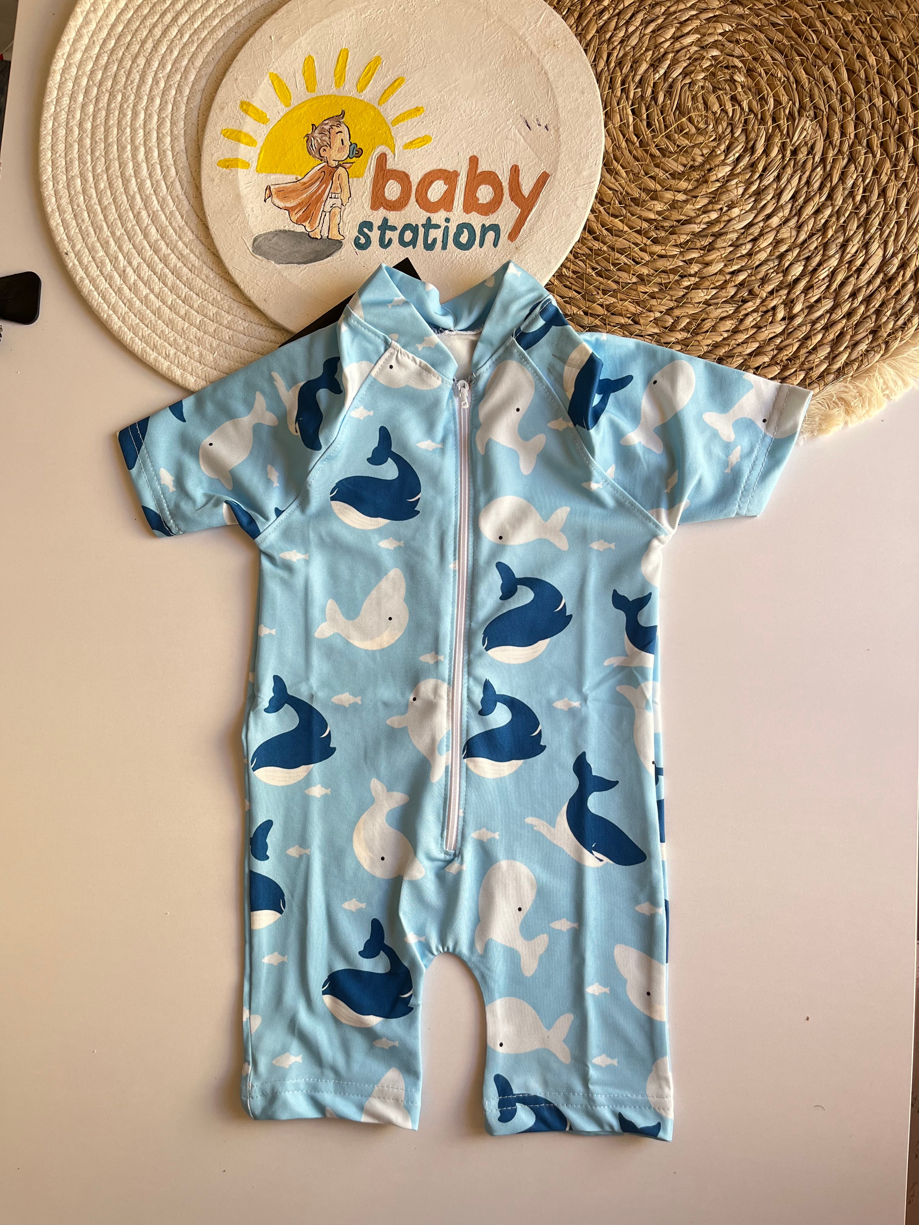 Swimsuit baby blue whale 🐳