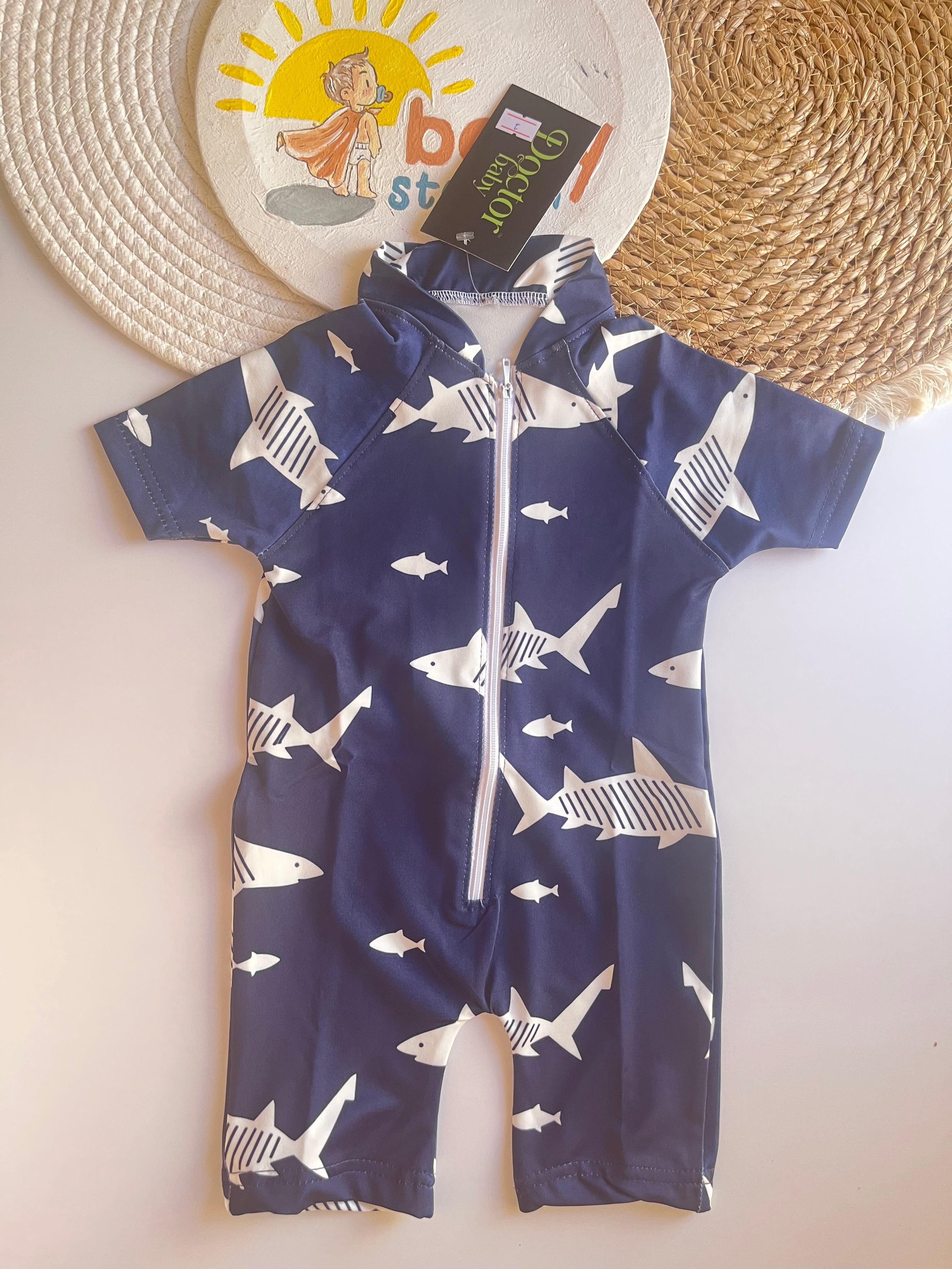 Swimsuit dark blue shark 🦈