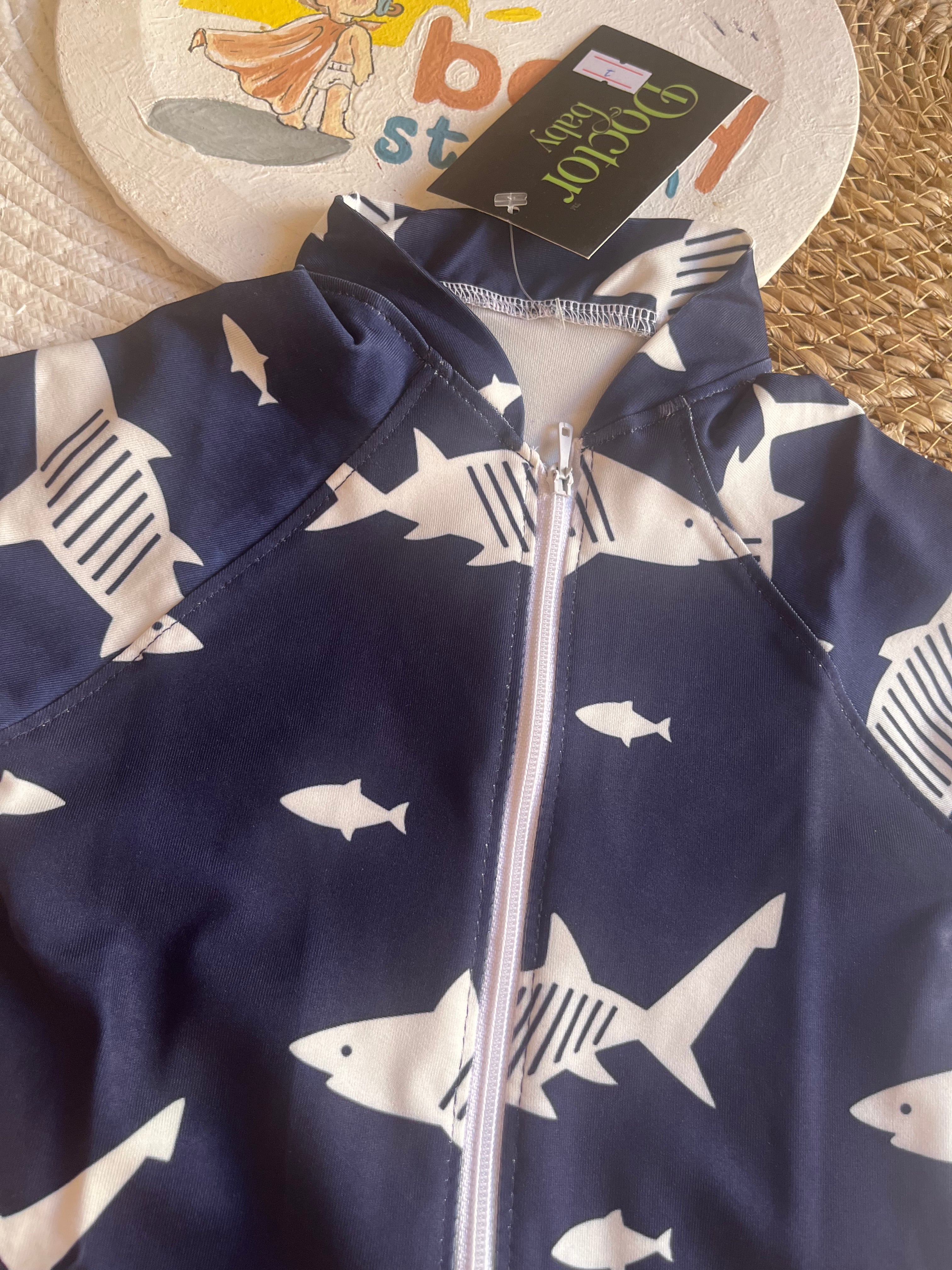 Swimsuit dark blue shark 🦈