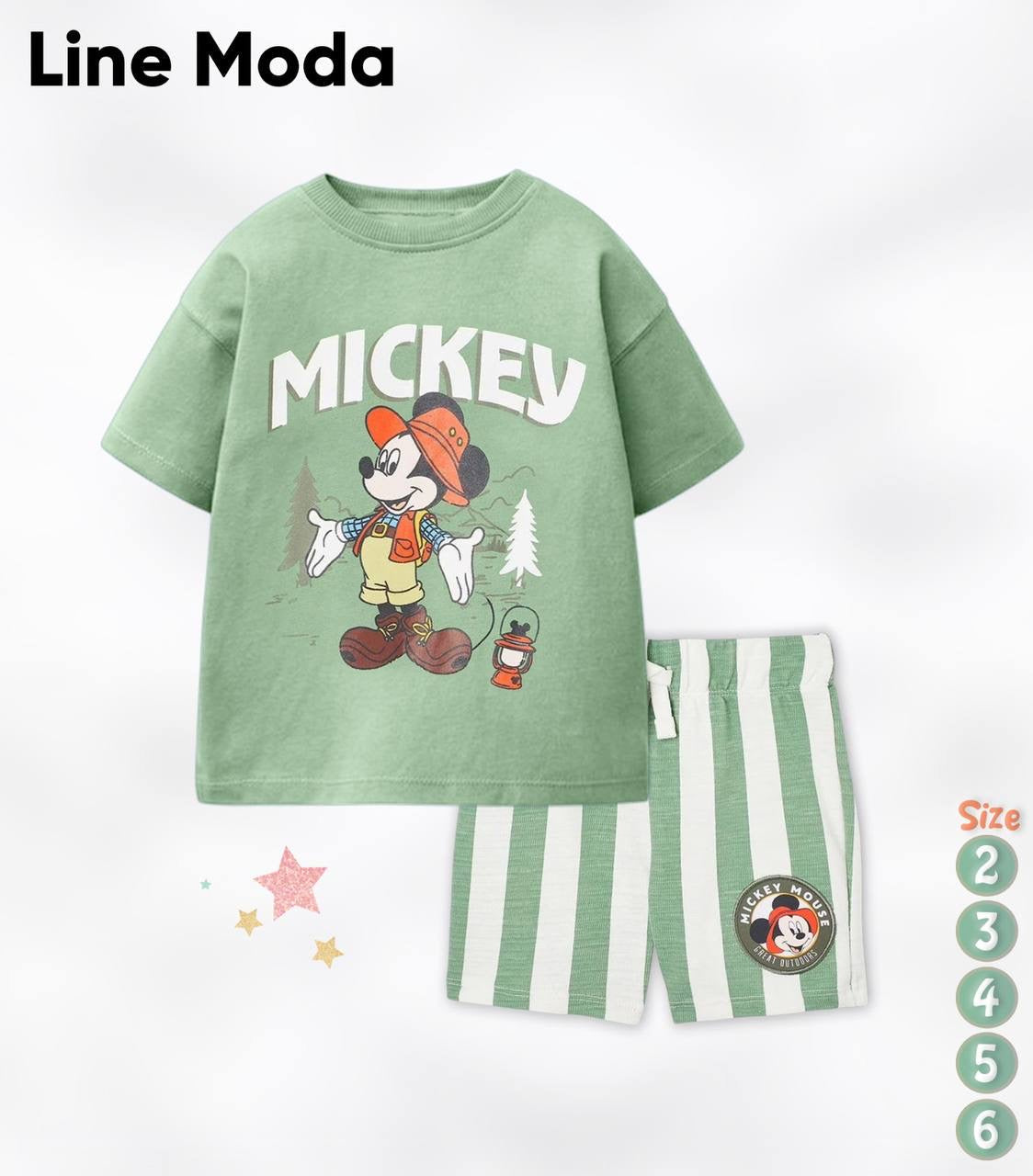 Mickey mint green Line💚