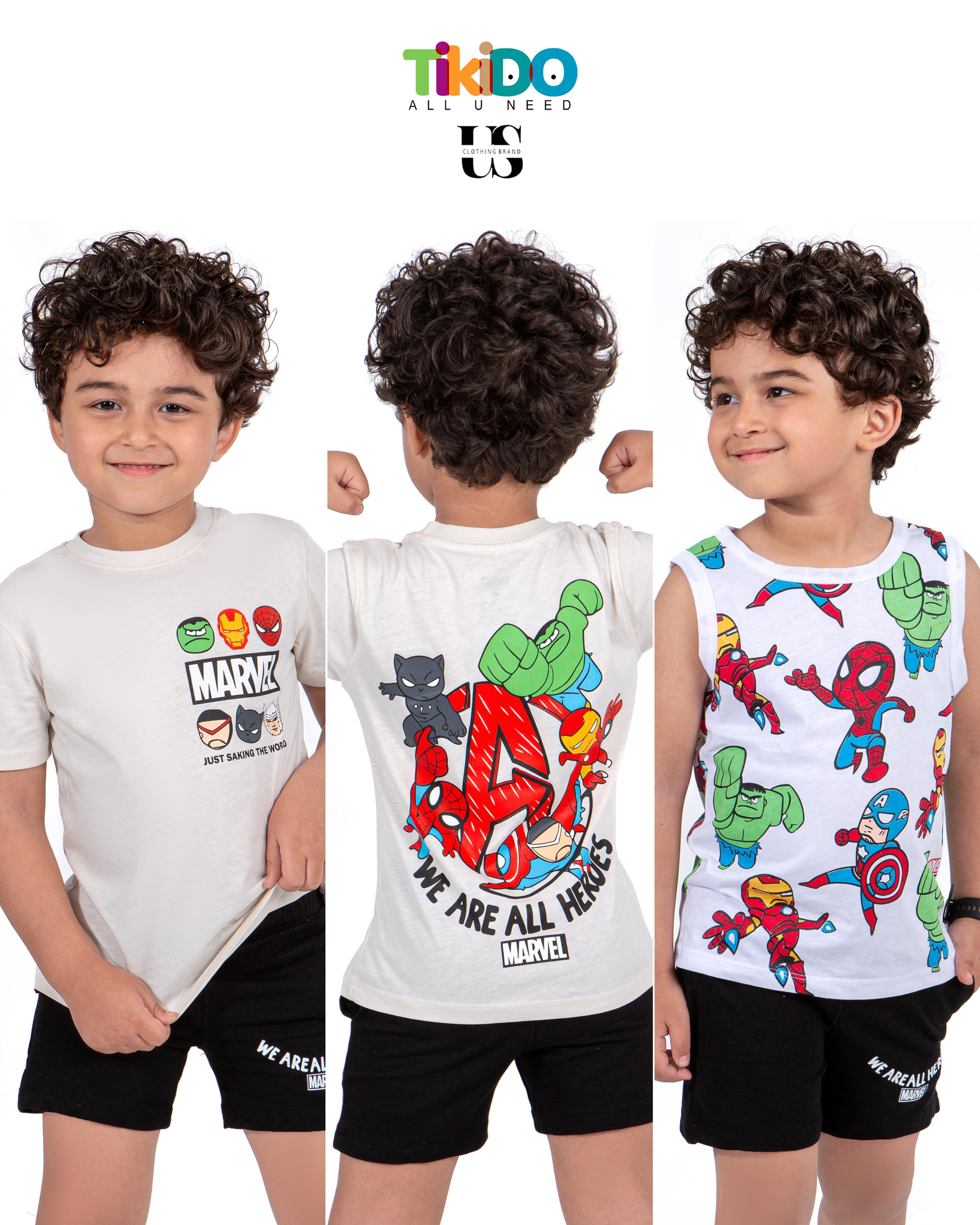 طقم 3 قطع US  (marvel)