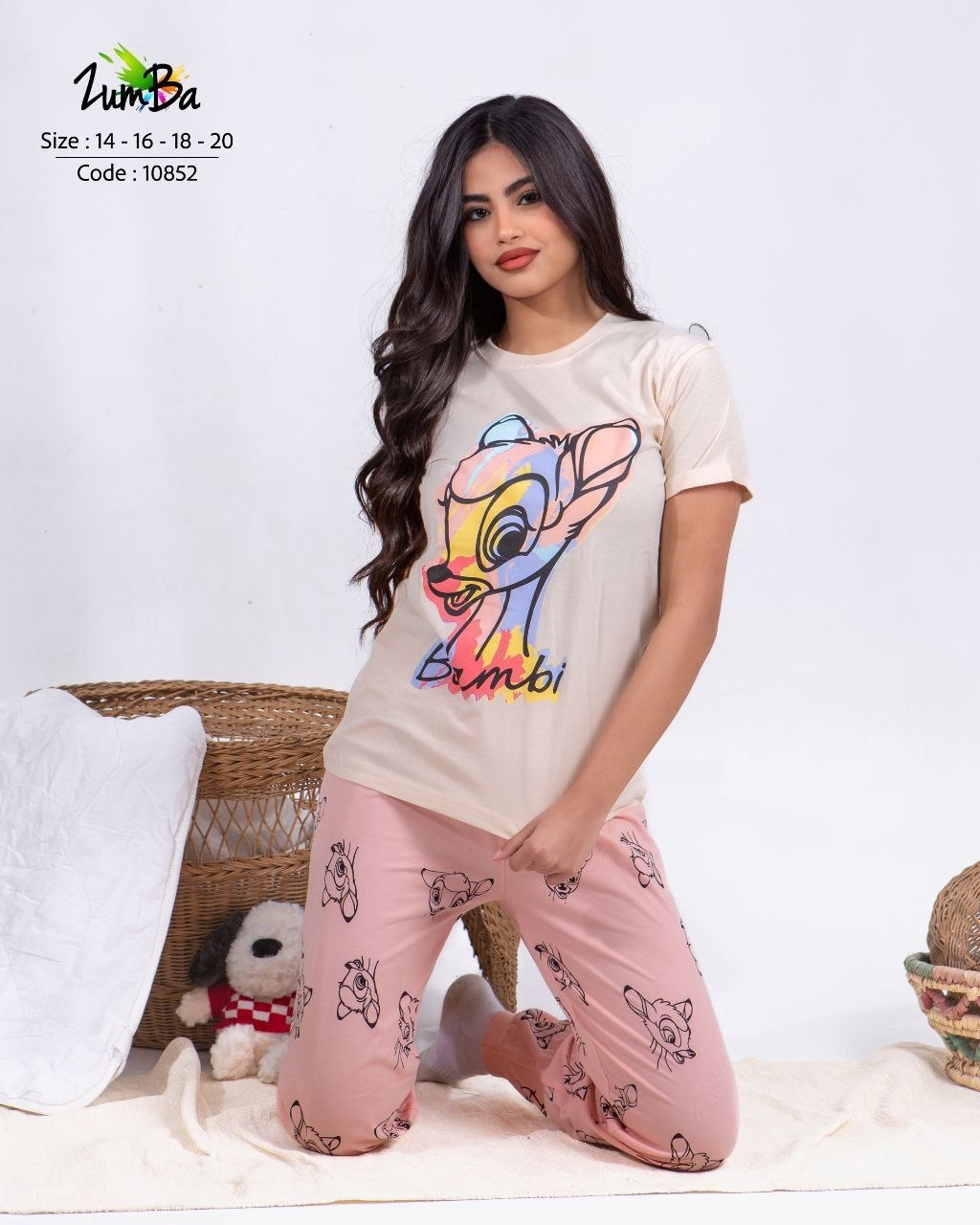 طقم محير بناتي غزال بامبي