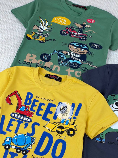 Pack of 3 t-shirts animals 🐢
