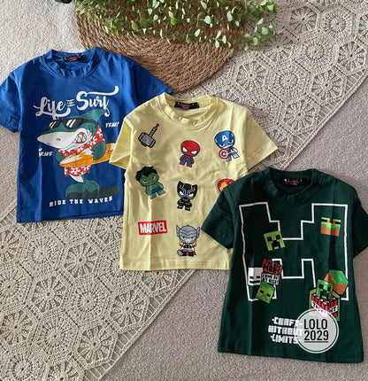 Pack of 3 t-shirts marvel