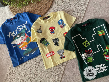 Pack of 3 t-shirts marvel